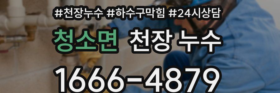 청소면 천장 누수