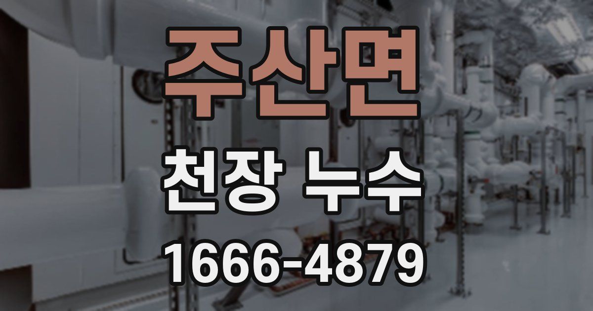 주산면 천장 누수