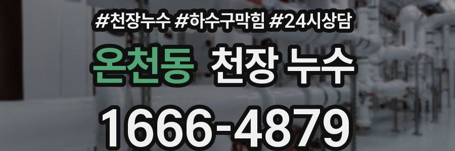 온천동 천장 누수