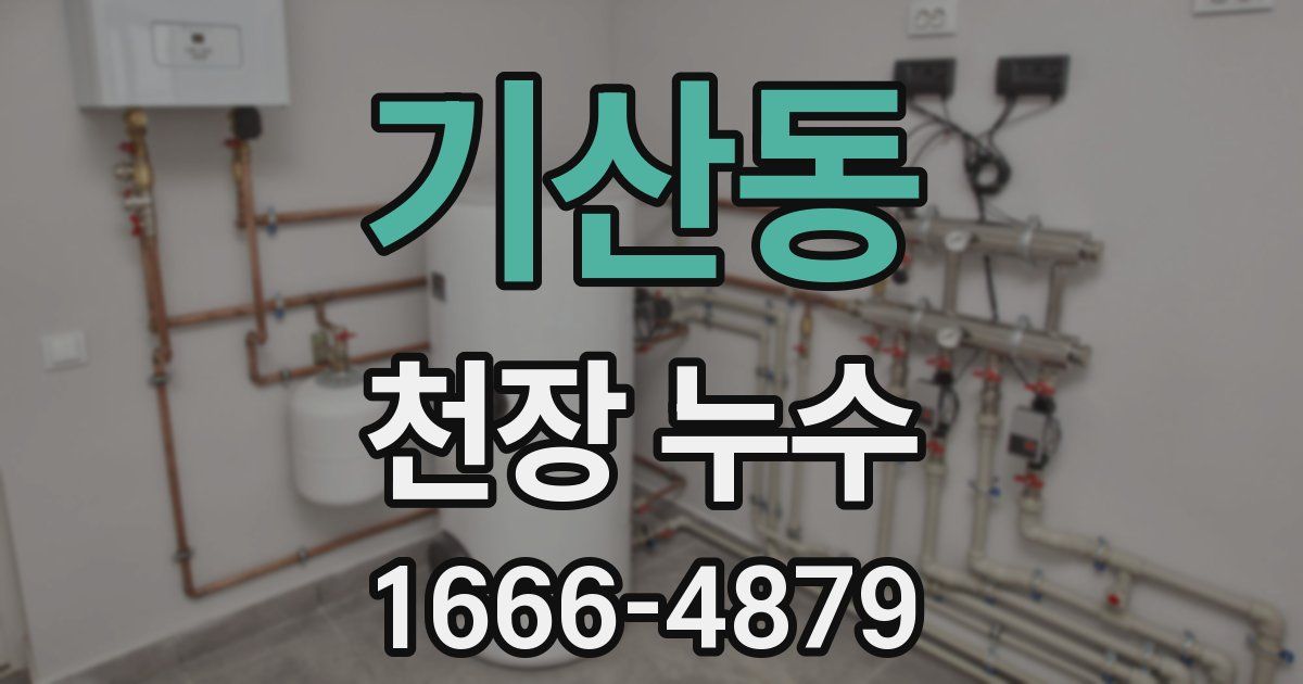 기산동 천장 누수