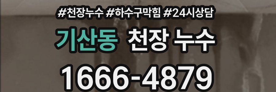 기산동 천장 누수