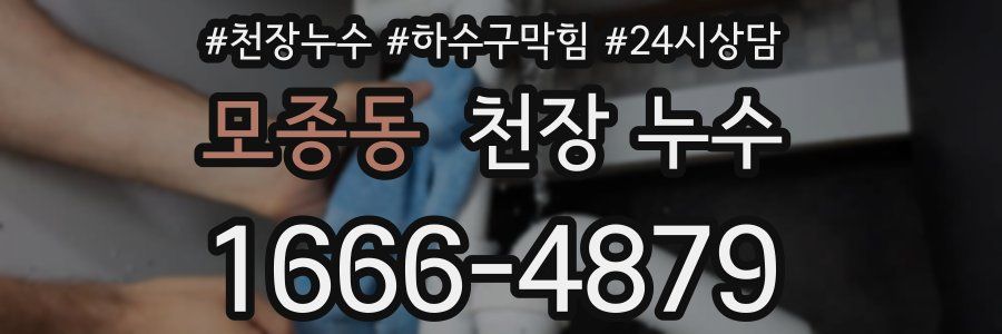 모종동 천장 누수