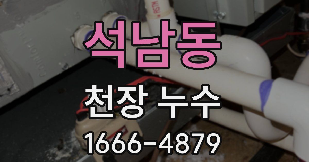 석남동 천장 누수