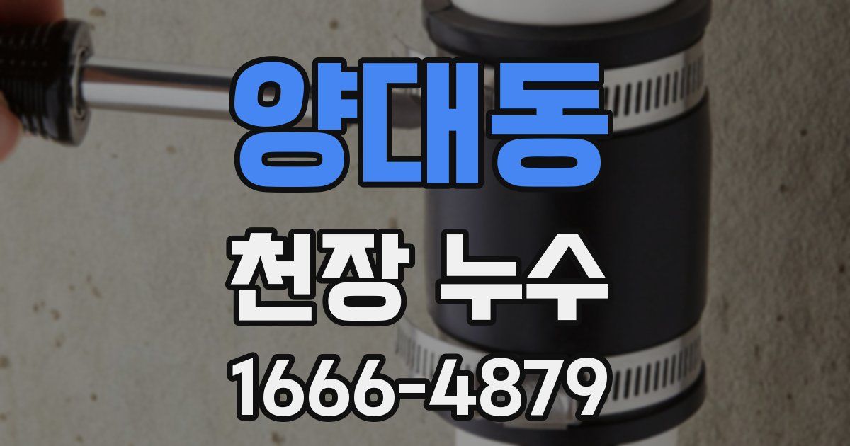 양대동 천장 누수