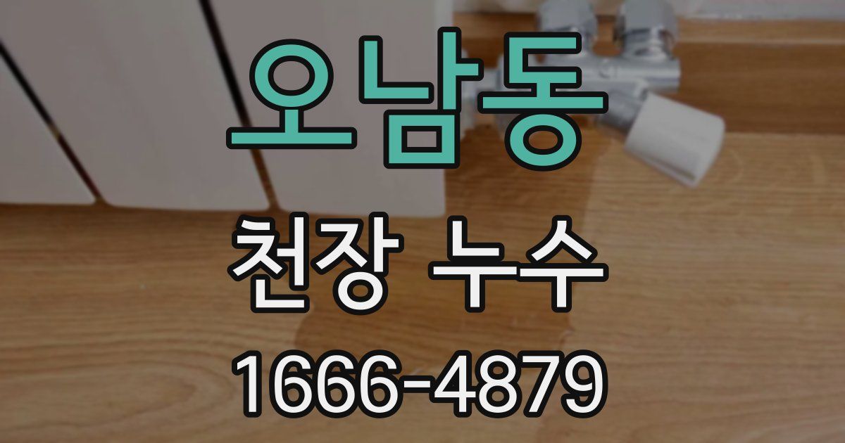 오남동 천장 누수