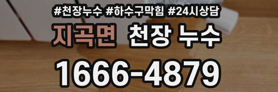 지곡면 천장 누수