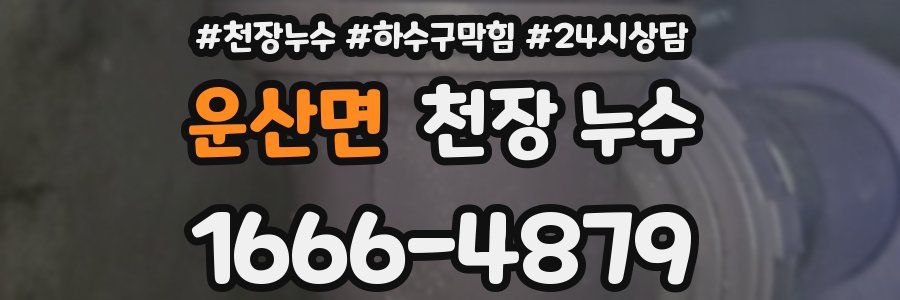 운산면 천장 누수