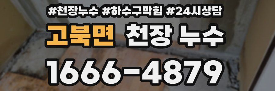 고북면 천장 누수