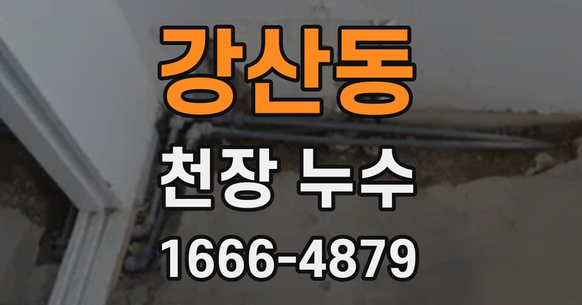 강산동 천장 누수