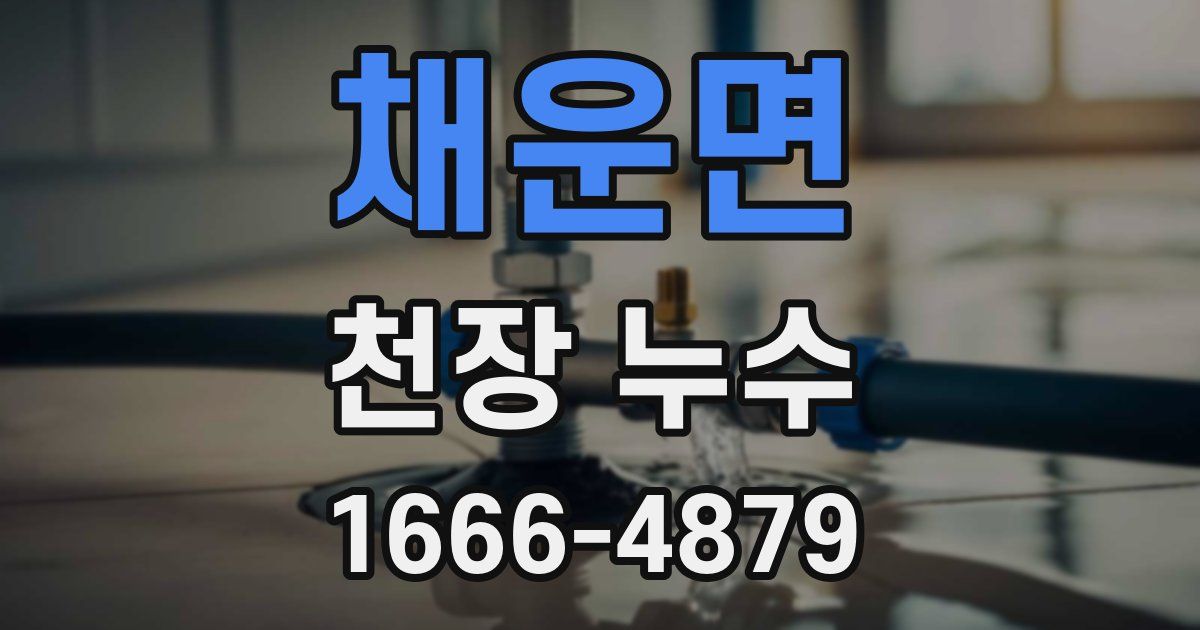 채운면 천장 누수