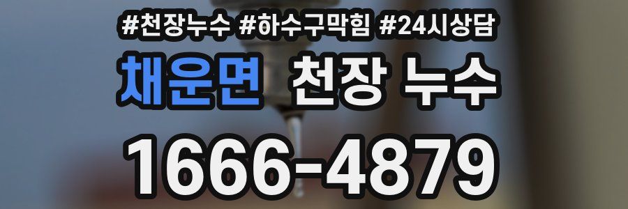 채운면 천장 누수