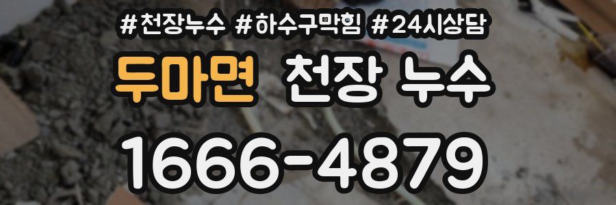 두마면 천장 누수