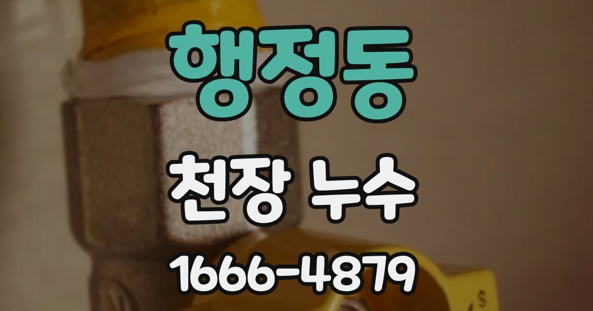 행정동 천장 누수