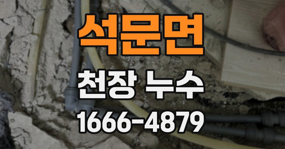 석문면 천장 누수