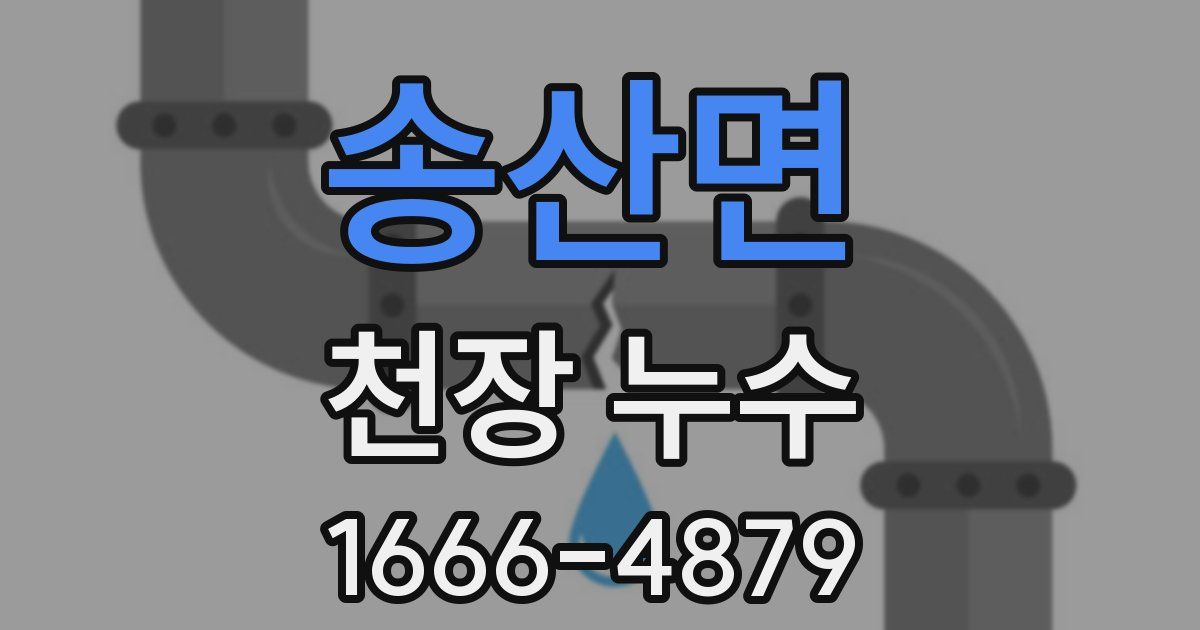 송산면 천장 누수