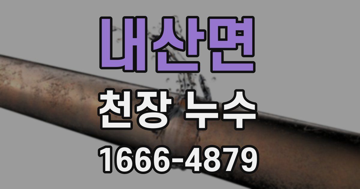 내산면 천장 누수