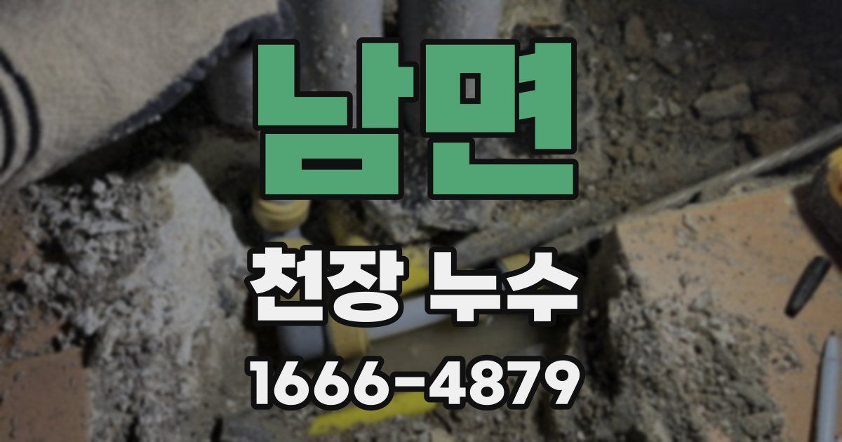 남면 천장 누수