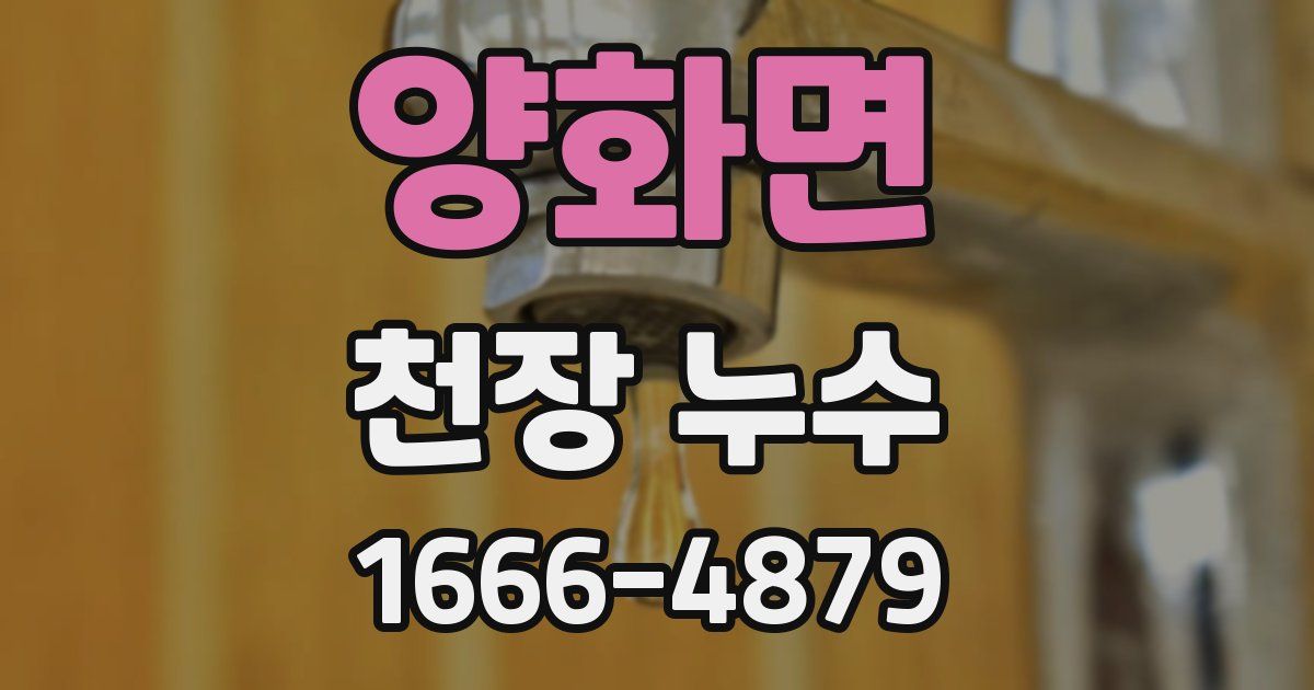 양화면 천장 누수