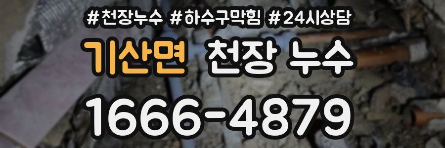 기산면 천장 누수