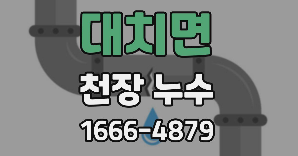 대치면 천장 누수
