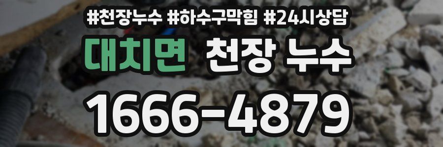 대치면 천장 누수