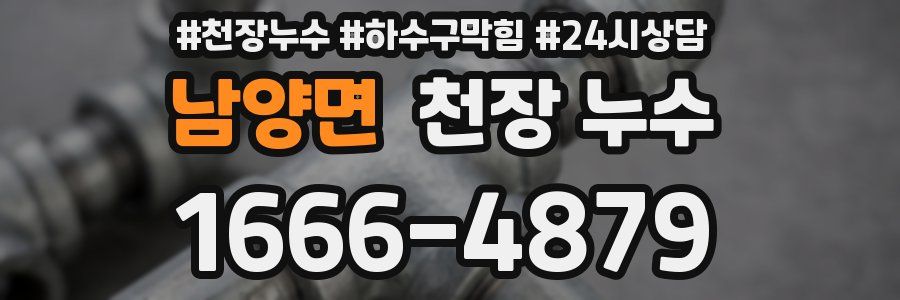 남양면 천장 누수