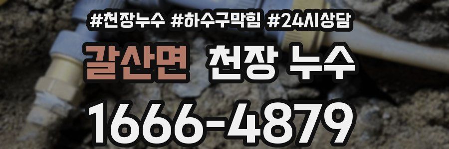 갈산면 천장 누수