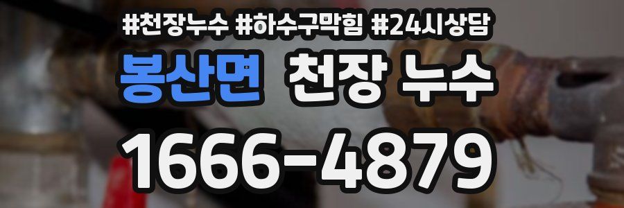 봉산면 천장 누수