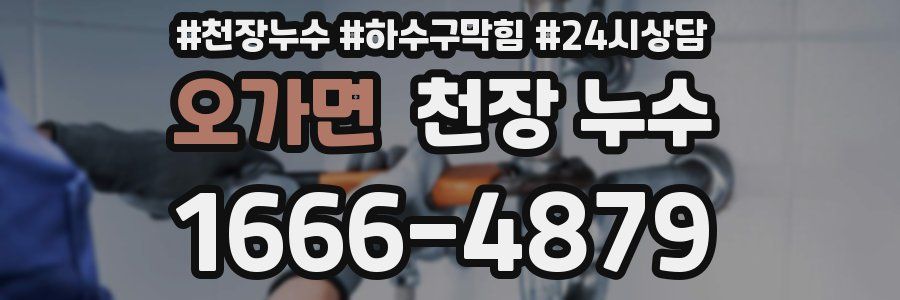 오가면 천장 누수