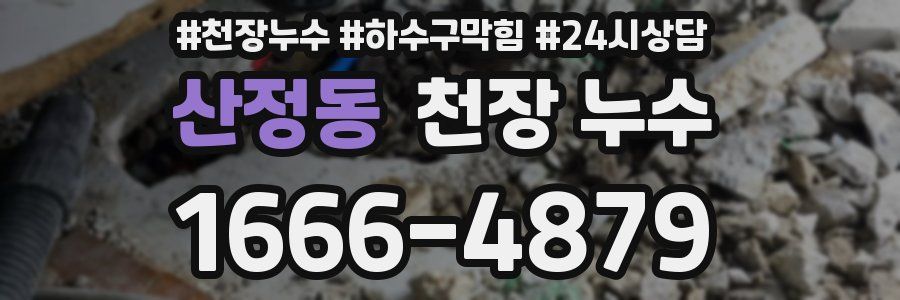 산정동 천장 누수