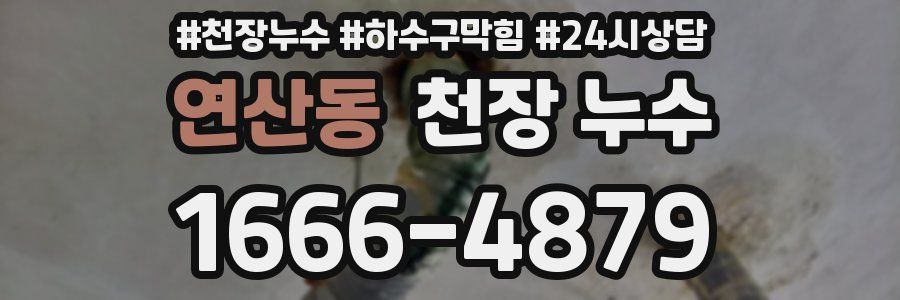 연산동 천장 누수