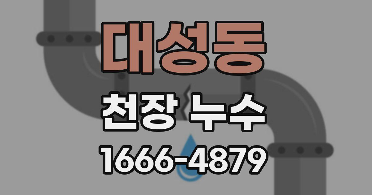 대성동 천장 누수