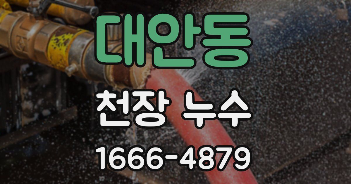 대안동 천장 누수