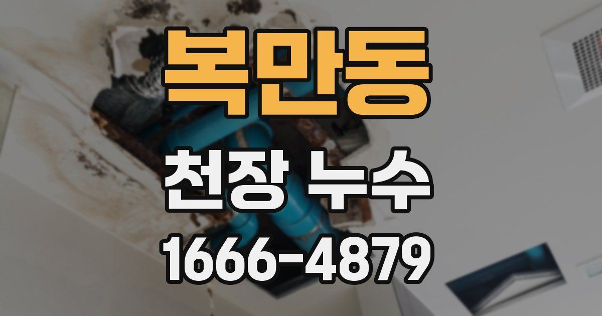 복만동 천장 누수