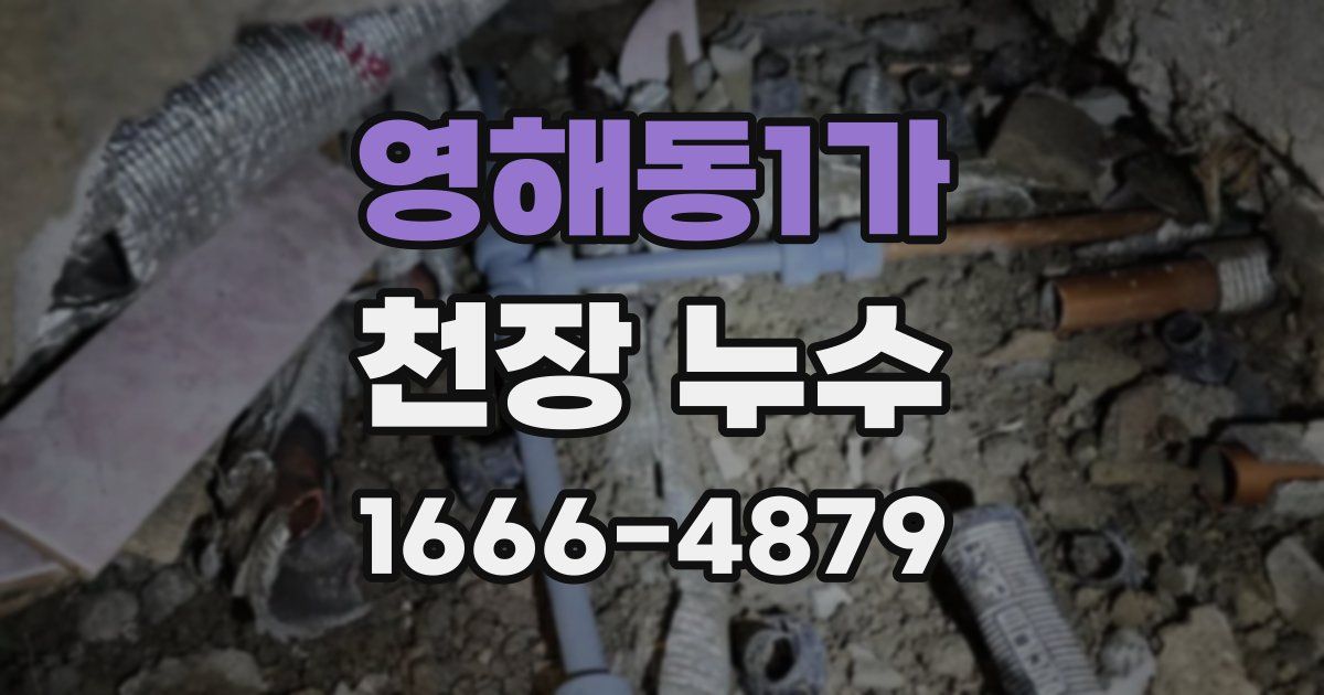 영해동1가 천장 누수