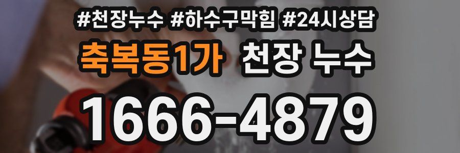 축복동1가 천장 누수
