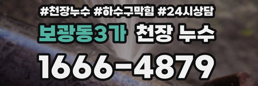 보광동3가 천장 누수