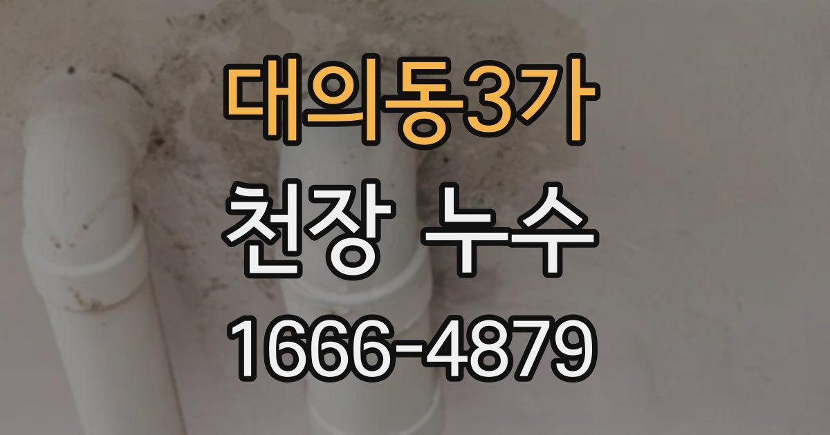 대의동3가 천장 누수