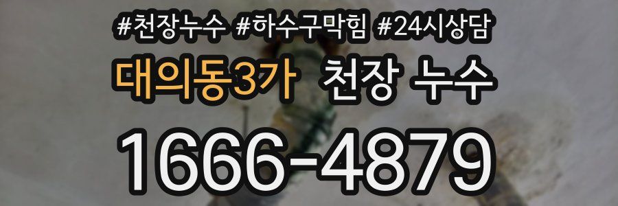 대의동3가 천장 누수
