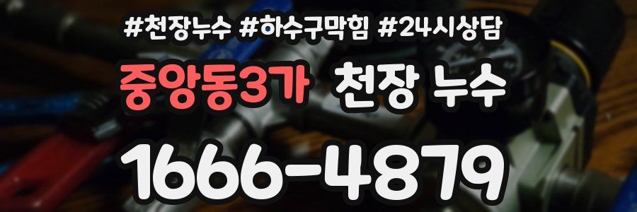 중앙동3가 천장 누수