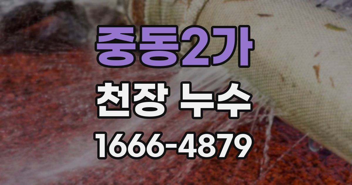 중동2가 천장 누수