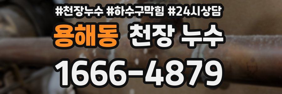 용해동 천장 누수