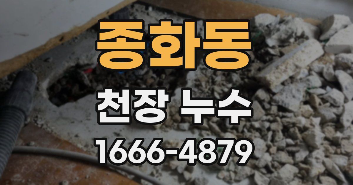 종화동 천장 누수
