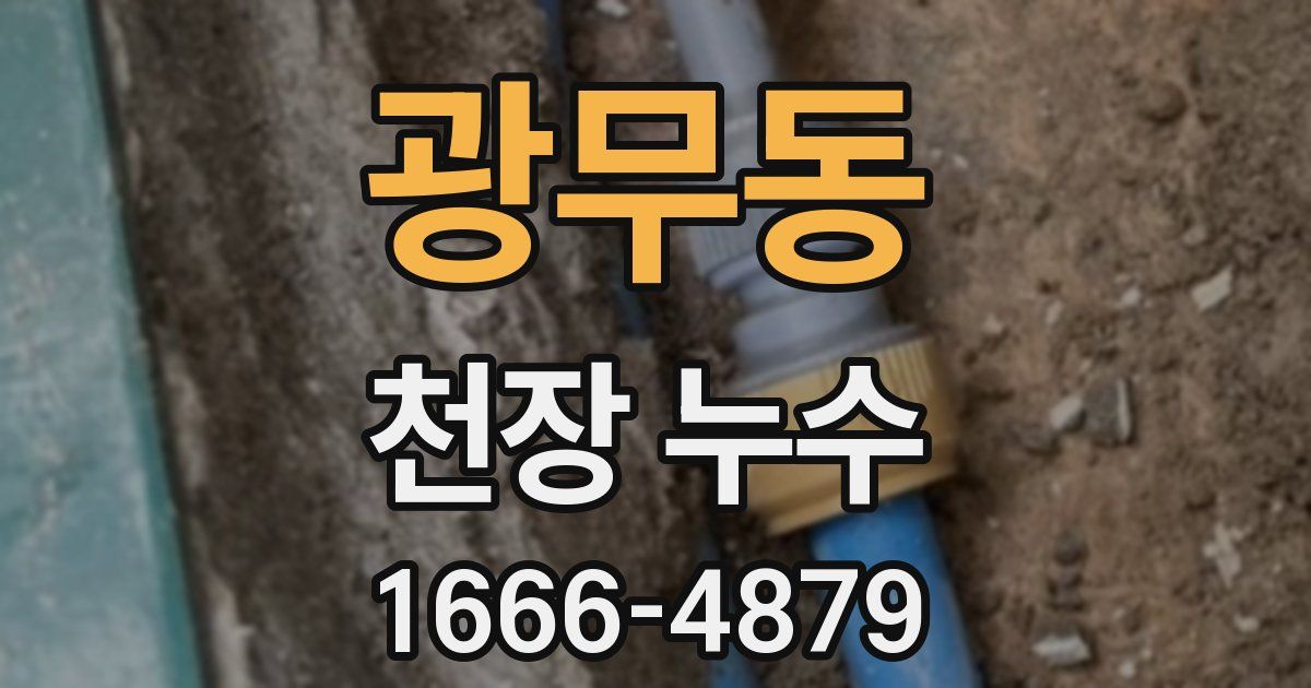 광무동 천장 누수