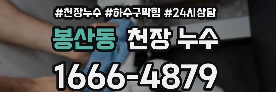 봉산동 천장 누수