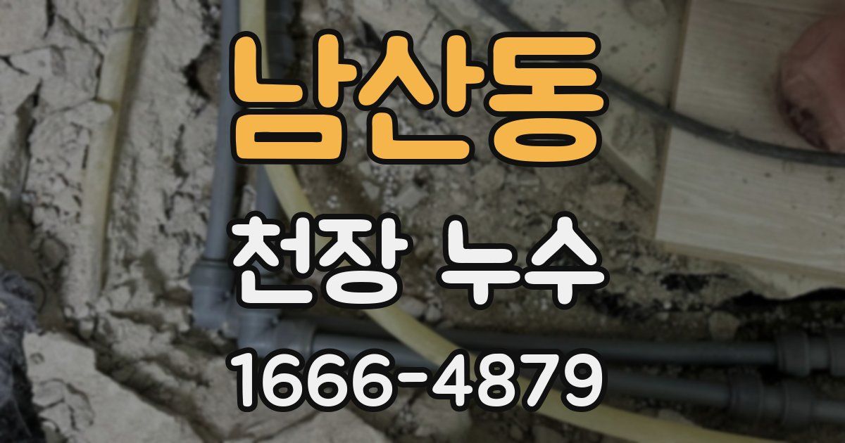 남산동 천장 누수