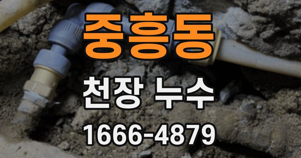 중흥동 천장 누수