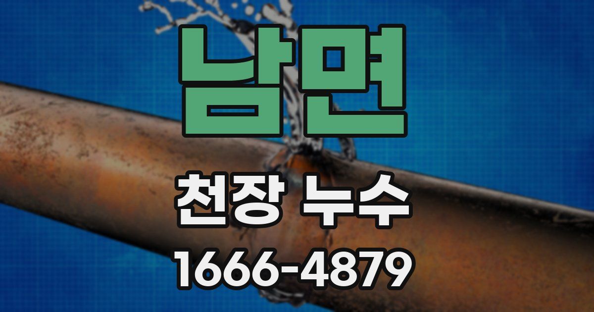 남면 천장 누수