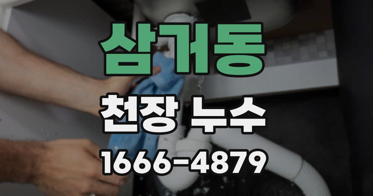 삼거동 천장 누수