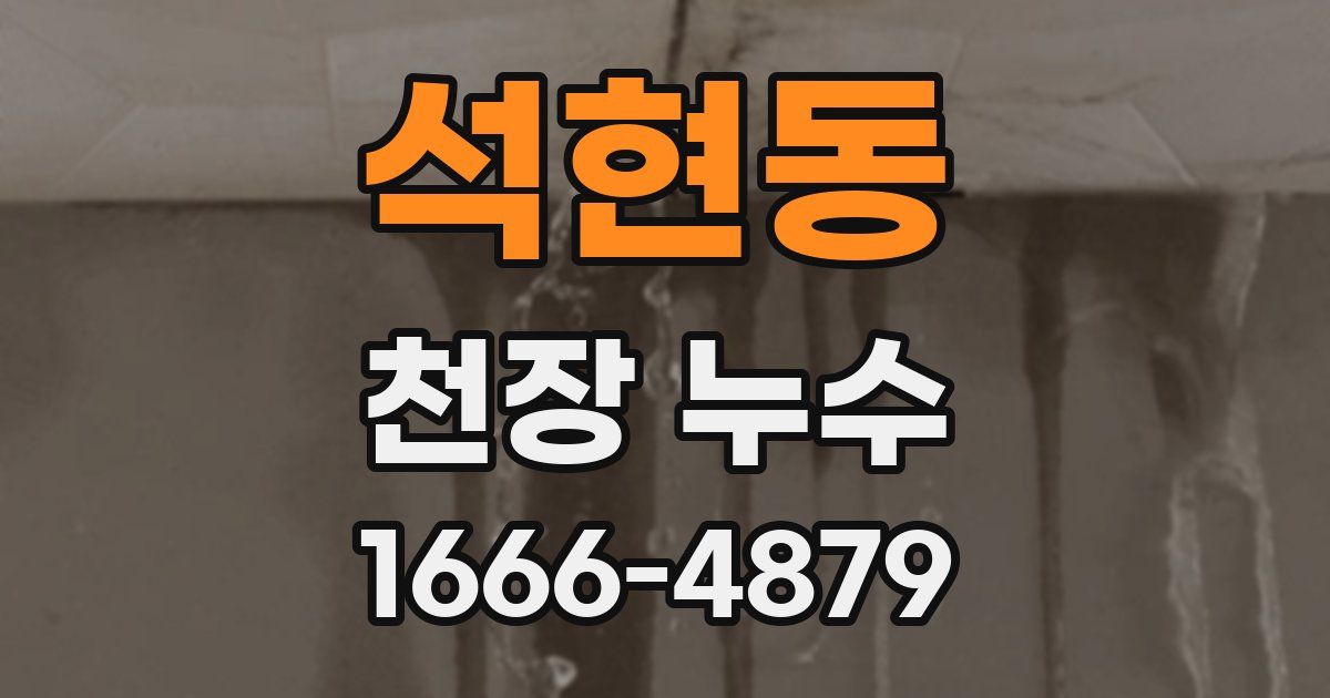석현동 천장 누수